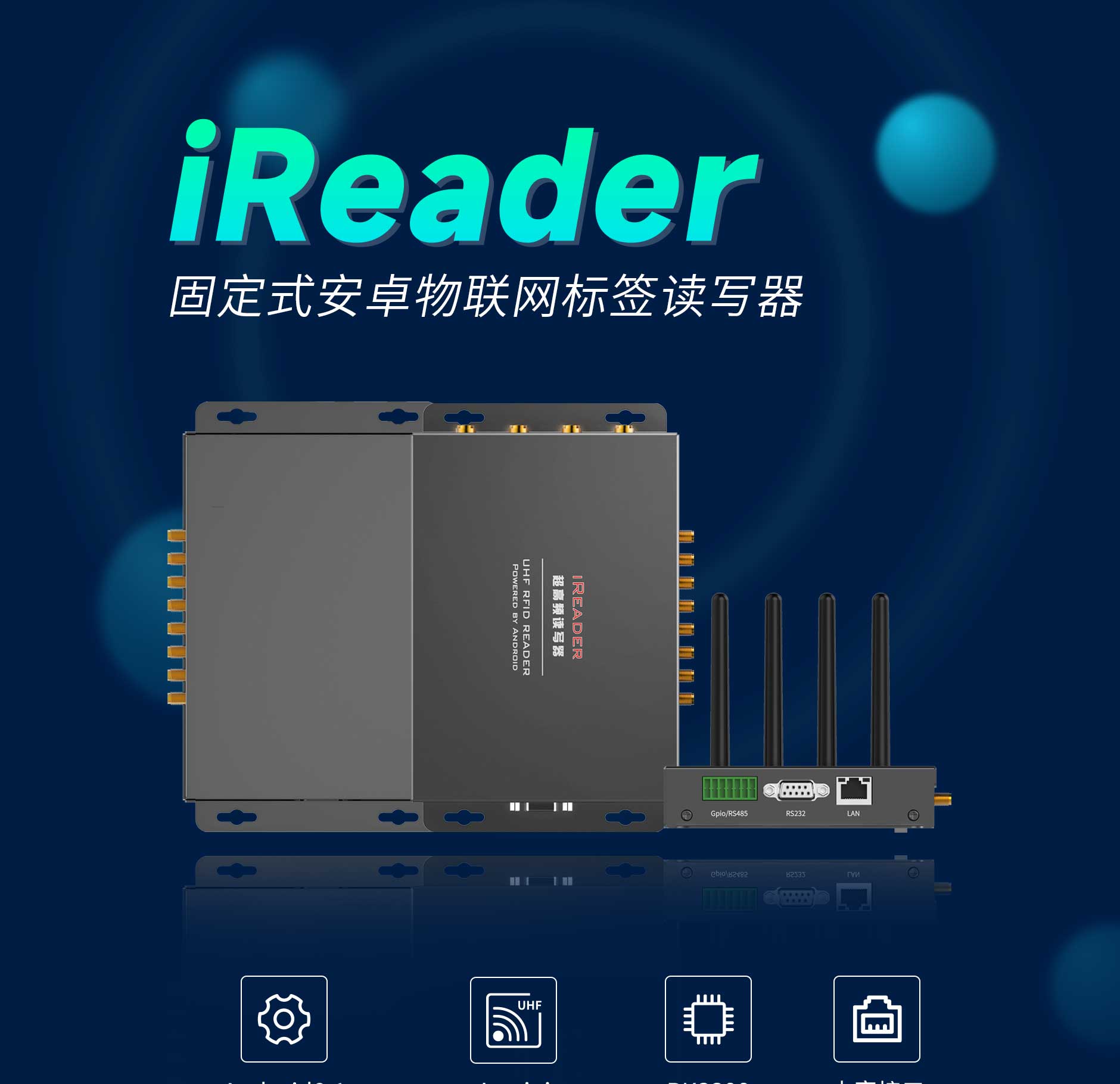 思必拓 iReader牢靠式安卓RFID读写器
